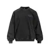 Moletom Hobby Letter Estampa Graffiti Lavado Flor Frita Gola Redonda Primavera e Outono Masculino Solto Vintage Pulôver Roupa Esportiva Tendência