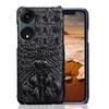 Adecuado para carcasa de teléfono móvil OPPO A1 A1Pro piel de vaca cocodrilo calavera medio paquete A1 versión activa funda protectora de cuero