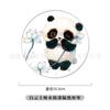 Posavasos de corcho de cerámica redondos con diseño de panda y flores, con aislamiento térmico, absorbentes y antideslizantes, venta al por mayor de fábrica