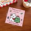Tengyi Original Linda Tarjeta de Navidad de Cachorro de Dibujos Animados Tarjeta Posterior Embalaje para Niña Tarjeta Base Decorativa Material de Embalaje Cartón