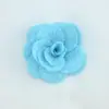 Decoración de caja de regalo de camelia y rosa simuladas de cáñamo hechas a mano, flores para sostener en bodas, zapatos y sombreros, accesorios de ropa