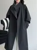 Ns Normcore Coreano Versátil Gola Alta Solta Roupa Externa Feminina Outono Nova Silhueta Corta-Vento de Comprimento Médio de Alta Qualidade 3712