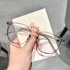 Montura de gafas cuadradas ultraligeras de TR90 para mujer, montura negra lisa para gafas anti luz azul, montura de gafas esmerilada artística para hombre, gafas para miopía, moda
