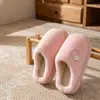 Pantuflas de Felpa de Algodón para Hombre 2026 Nuevo Estilo Otoño/Invierno para Interiores Hogar Suela Gruesa Antideslizantes Cálidas Pantuflas de Piel para Mujer