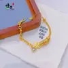 Tienda de Oro Mismo Estilo Arena Dorada Pulsera Antigua de Seis Puntas para Mujer, Pulsera Versátil de Moda de Gama Alta con Diseño de Nicho