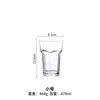 Vaso de Vidrio Belga Fosters Blanco de Gran Tamaño de Moda para Bar de Alta Capacidad Hexagonal Profundo Bomba de Agua Grueso
