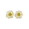 Pendientes de camelia dulce francesa, ligeros, lujosos, exquisitos, con temperamento, combinables, con personalidad única, a la moda para mujer.