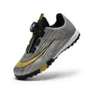 Zapatos de fútbol TF para niños con tacos giratorios para niños y niñas, zapatos de entrenamiento y competición para estudiantes, zapatos deportivos para jóvenes, Jinjiang