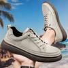 Verão e Outono Novos Sapatos Masculinos da Moda, Sapatos Casuais Britânicos Elegantes, Sapatos Esportivos Respiráveis Estilo Coreano, Tênis Retrô Slip-On