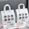 Pastel Tiramisú Bolsa Aislante No Tejida Caja Desechable para Empaque de Postre Caja de Papel Bolsa para Empaque de Horneado Impresión