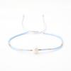 Pulsera de cuentas de arroz de vidrio simple pulsera de cuentas tejida a mano pulsera de perlas vintage naturales al por mayor para mujer