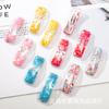 Pinza BB de lentejuelas para niños, degradado de color, pasador de arena movediza, flequillo de niña, cabello suelto, lindo clip lateral, hecho a mano, clip DIY