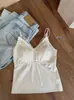 Minimalista Francês Peça Única Renda Costas Bonitas Camisola Textura Escovada Desejo Puro Sexy Detalhe Sutil Favorito Pessoal 5022