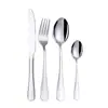 Conjunto de talheres de aço inoxidável transfronteiriço de 4 peças 1010 cabo plano Cavaleiro Português Corte Real Conjunto de louças estilo ocidental atacado
