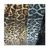 Tela de Malla Bordada con Lentejuelas y Tejido de Punto Estampado de Leopardo en Stock para Vestidos de Baile