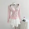 Sudadera corta con capucha estampada de lunares estilo retro americano transfronteriza para mujer, nuevo estilo de otoño, chaqueta cárdigan casual dulce y picante