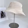 Gorro de Punto Minimalista Sin Marca de Fibra de Bambú para Mujer, Sombrero de Pescador Transpirable de Verano con Forro de Protección UV, Sombrero para el Sol
