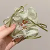 Pañuelo cuadrado estilo casual, scrunchie, lazo de encaje para el pelo, diadema dulce, accesorio para el cabello de alta gama a la moda para mujeres