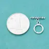 Plata de Ley S925 Plata Tailandesa Hebilla Ot Trenzada de Tres Líneas Envejecida Collar Pulsera Cadena de Perlas Hebilla de Conexión Accesorios de Plata