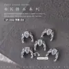 Joyería de circón para arte de uñas Arco de media luna francesa Diamante completo Amor Taladro en forma de V Circón plano Decoración tridimensional para uñas