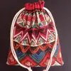 Bolsa de Cordão de Algodão e Linho, Pequena Bolsa de Pano, Para Roupas Íntimas, Bolsa Organizadora para Absorventes Sanitários, Bolsa Organizadora para Dormitório e Viagem