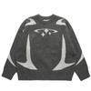 Suéter Feminino Vintage Y2K Tricotado Elegante para o Trabalho Solto Casual Versátil Gola Redonda Peça Externa Tendência Marca Suéter