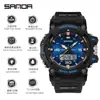 Fabricante Sanda al por mayor Reloj Electrónico para Estudiantes Deportivo Impermeable Luminoso Personalizado Reloj con Despertador Multifunción de Moda