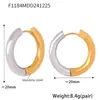Rueda de la fortuna personalidad niche temperamento pendientes versátiles moda pendientes de lujo acero inoxidable chapado en oro de 18k joyería mujer