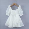 2023 Principios de Otoño Nuevo Vestido Dulce para Enviar de Blogger Vestido Holgado de Manga Abullonada con Cintura