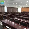 Mesas y Sillas para Salas de Conferencias Gubernamentales de Estilo Chino Tradicional para Compras Políticas, Mesas Rojo Oscuro para Reuniones, Mesas Lacadas Rojo Oscuro
