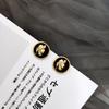 Aretes de Aguja de Plata S925 Retro Modernos con Cabeza de Figura en Relieve, Retrato de Personalidad Moderna Francesa de Alta Gama que Combinan con Todo