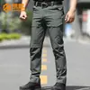 Calças táticas de caminhada ao ar livre no atacado para homens, calças de trabalho stretch estilo militar com múltiplos bolsos para uso externo