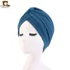 Gorro con Pañuelo de Cabeza de Moda Europeo y Americano, Turbante Elástico de Algodón, Gorro para Dormir, Gorro de Moda Tjm-412