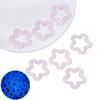 Acrílico luminoso fino brillante hueco estrella de cinco puntas hecho a mano DIY accesorios para joyería pulsera aretes colgante colgante colgante material