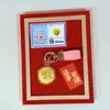 Oro Puro 999 Gama Alta Exquisito Regalo Día de San Valentín Chino 520 Paz y Alegría Princesa Por Favor Haz Galletas de la Fortuna para que Otros las Regalen Venta al por Mayor