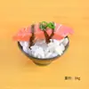 Modelo de Comida Tazón de Arroz para Sushi con Sushi de Anguila, Accesorios de Exhibición Estilo Japonés para Escaparate, Decoración de Comida