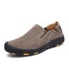 Sapatos Casuais Esportivos Masculinos para Exterior Couro de Porco Masculino Antiderrapante Sapatos de Caminhada Sapatos de Pai Solado Macio Sapatos de Tamanho Grande