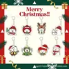 Oso Navideño Autocrítico Lindo Dibujo Animado Temático Navideño Exquisito Regalo Pequeño 5 Adornos Colgantes para Coche Acrílico 2026