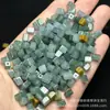 Jadite natural de Mianmar, qualidade A, água azul, 6x4mm, contas quadradas soltas para atacado, contas em formato de cubo de açúcar para pulseiras, colares e acessórios de jade