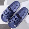 Zapatillas de baño antideslizantes para hombre, de verano, para interiores, silenciosas, huecas, antifugas, con suela suave, para mujer