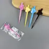 Palillos de fruta en forma de estrella de plástico de grado alimenticio, tenedores de fruta, agujas para abrir té de leche, palitos en forma de estrella, palillos de estrella para té de leche