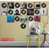 Decoración de pared de disco de vinilo de 12 pulgadas bar cafetería tienda de instrumentos musicales personalidad fondo de pared interior decoración de pared