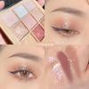 Helen beauty paleta de sombras de nove cores uma placa multiuso fosca com lantejoulas e brilho fino placa de reparo de sombra maquiagem transfronteiriça atacado