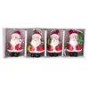 Decoraciones Navideñas Transfronterizas Mini Resina Anciano Habitación de Nieve Papá Noel Árbol de Navidad Colgante Pequeño (En caja)