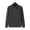 Moletom de fleece resistente de 400g com gola alta, blusa quente transfronteiriça, moletom masculino de gola alta com meio zíper, feito sob medida