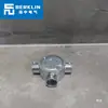 Interruptor y enchufe de montaje superficial estilo industrial codo de metal galvanizado tubo 20 peine de copa soporte de pared caja de conexiones accesorios en T