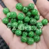 Cuentas de loto de jade esmeralda Cuentas sueltas de jade esmeralda seca 10 mm Cantidad de loto accesorios de joyería para collares cuentas
