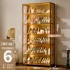 Vitrina Iluminada Hecha a Mano, Soporte de Exhibición de Acrílico, Vitrina Transparente a Prueba de Polvo para Modelos de Juguete, Adornos de Bloques de Construcción, Caja de Exhibición para Cajas Sorpresa