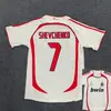 0607 retro AC Milán No. 22 Kaka camiseta de visitante Liga de Campeones Pirlo AC camiseta de fútbol de manga corta venta al por mayor transfronteriza