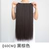 Postiço para Mulheres com Cabelo Longo, Cabelo Sintético Invisível Sem Costura de Peça Única, Cabelo Longo Liso Sem Costura Fofo, Aumento de Volume de Cabelo, Peruca de Extensão de Cabelo